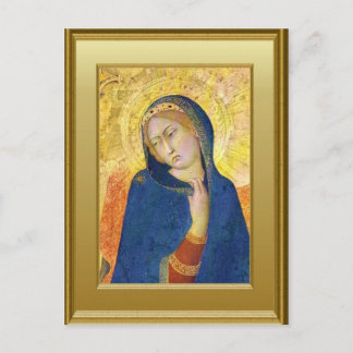 Ikon der Jungfrau Mary Postkarte