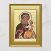 Ikon of the Virgin Mary and the child Jesus Postkarte (Vorderseite)