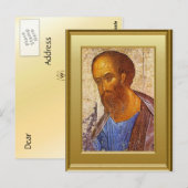 Ikon von St. Peter Postkarte (Vorne/Hinten)