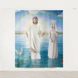 Ikone Bild dargestellt Jesus Christus Wandteppich