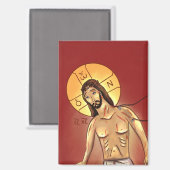 Ikone Christi Magnet (Vorderseite/Rückseite)