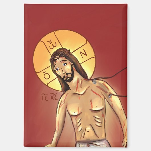 Ikone Christi Magnet (Vorderseite)