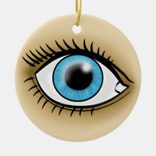 Ikone der blauen Augen Keramik Ornament
