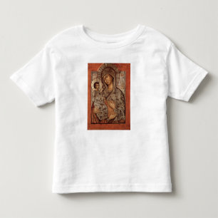 Ikone der gesegneten Jungfrau mit drei Händen Kleinkind T-shirt