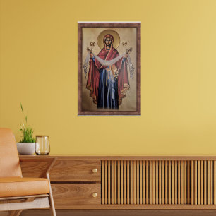 Ikone der Jungfrau Maria Poster