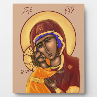 Ikone der Mutter Gottes Fotoplatte