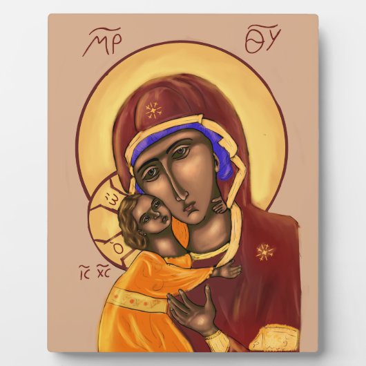 Ikone der Mutter Gottes Fotoplatte (Vorderseite)