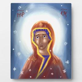 Ikone der Mutter Gottes Fotoplatte