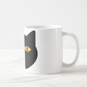 Ikone der schwarzen Katze Kaffeetasse