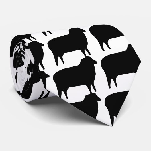 Ikone der schwarzen Schafe Krawatte (Gerollt)