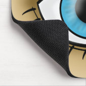 Ikone des blauen Auges Mousepad (Ecke)