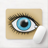 Ikone des blauen Auges Mousepad (Mit Mouse)