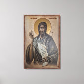 Ikone des heiligen Johannes Leinwanddruck (Vorderseite)