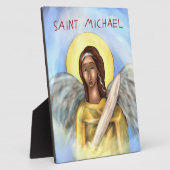 Ikone des Heiligen Michael Fotoplatte (Seite)