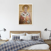 Ikone des Heiligen Nikolaus Leinwanddruck (Insitu (Schlafzimmer))