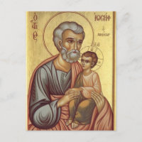 Ikone des hl. Joseph des Verlobten und des Jesuski