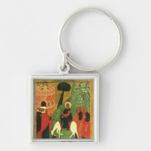 Ikone, die Christus Eintritt in Jerusalem Schlüsselanhänger