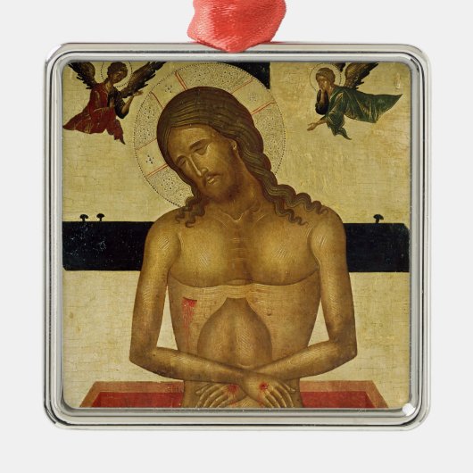 Ikone, die Christus im Grab darstellt Silbernes Ornament (Vorne)