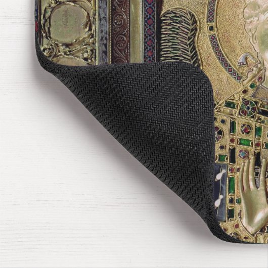 Ikone, die den Erzengel Michael darstellt Mousepad (Ecke)