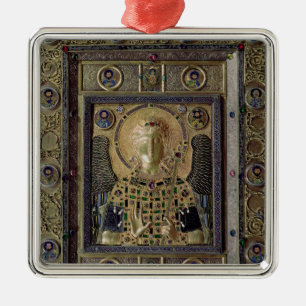 Ikone, die den Erzengel Michael darstellt Ornament Aus Metall