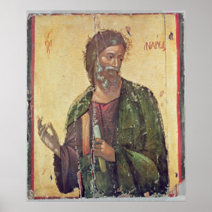 Ikone, die St Andrew darstellt Poster