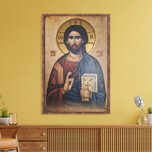 Ikone von Jesus Christus Leinwanddruck