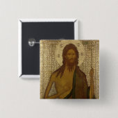 Ikone von Johannes der Vorläufer Button (Vorne & Hinten)