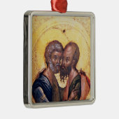 Ikone von SS. Peter und Paul Ornament Aus Metall (Rechts)
