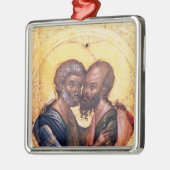 Ikone von SS. Peter und Paul Ornament Aus Metall (Links)