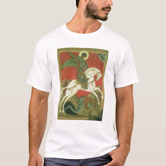 Ikone von St George und von Drachen T-Shirt (Vorderseite)