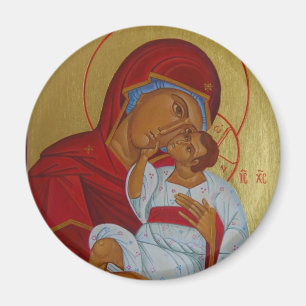 Ikone von Theotokos mit Kindermagneten Magnet