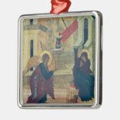 Ikone, welche die Ankündigung darstellt Ornament Aus Metall (Links)