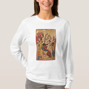 Ikone, welche die Geburt Christi darstellt T-Shirt