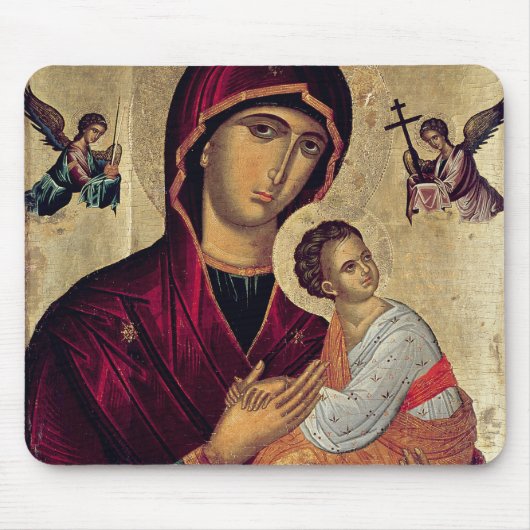 Ikone, welche die heilige Mutter der Leidenschaft Mousepad (Vorne)