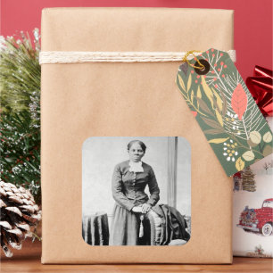 Ikonen der schwarzen Geschichte: Harriet Tubman, B Quadratischer Aufkleber