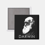 Ikonen der Wissenschaft: Darwin Magnet (Vorderseite/Rückseite)