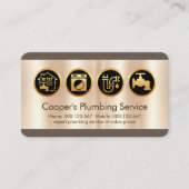 Ikonen für die Bestückung von Metallen Visitenkarte (Vorderseite)