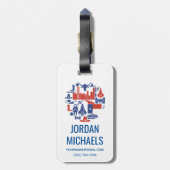 Ikonen Houstons Texas Gepäckanhänger (Rückseite vertikal)