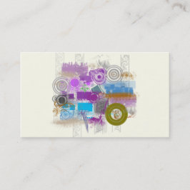 Ikonen - Retro Grunge - Geschäfts-Visitenkarten Visitenkarte