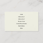 Ikonen - Retro Grunge - Geschäfts-Visitenkarten Visitenkarte (Rückseite)