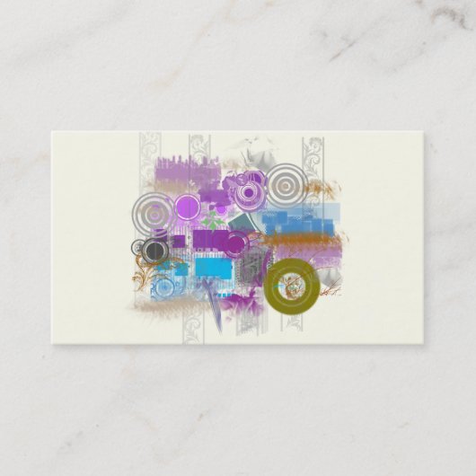 Ikonen - Retro Grunge - Geschäfts-Visitenkarten Visitenkarte (Vorderseite)