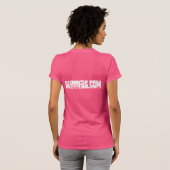 Ikonen-T - Shirt Sledders.com Fuscia (Schwarz voll)