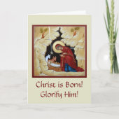 Ikonen-Weihnachtskarte Feiertagskarte (Vorderseite)