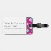 Ikonen-Wurf-Muster Cartoon-Harry Potter magisches Gepäckanhänger (Rückseite horizontal)