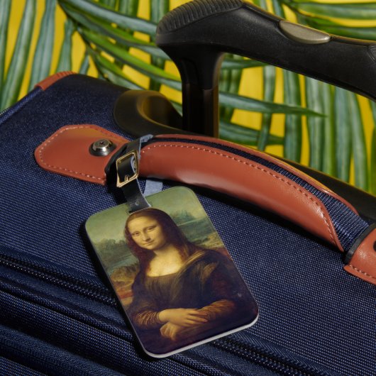 Ikonenhafter Leonardo da Vinci Mona Lisa Gepäckanhänger (Vorderseite Insitu 1)