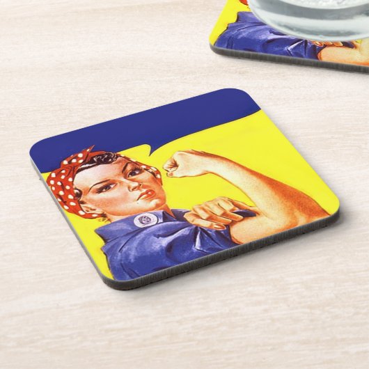 Ikonenhafter Rosie der Getränkeuntersetzer (Linke Seite)