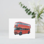 Ikonenhafter roter Bus Poscard Londons Postkarte (Stehend Vorderseite)
