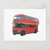 Ikonenhafter roter Bus Poscard Londons Postkarte (Vorderseite)