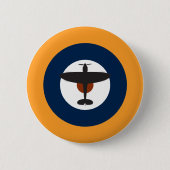 Ikonenhafter Supermarine Spitfire Button (Vorderseite)