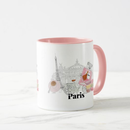 IKONENHAFTES PARIS TASSE (VorderseiteRechts)